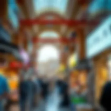 Vibrant market scene within WTC Souk filled with diverse offerings