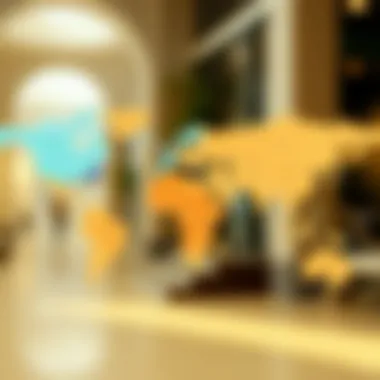 Visa-Free Destinations for UAE Residents Map highlighting visa-free countries for UAE residents