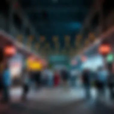 A vibrant event taking place in Alserkal Avenue, highlighting its role as a cultural hub