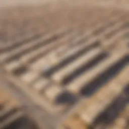 Aerial view of Ras Al Khor warehouses highlighting strategic location