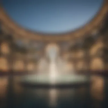 Visitors enjoying the mesmerizing fountain show at Dubai Mall.