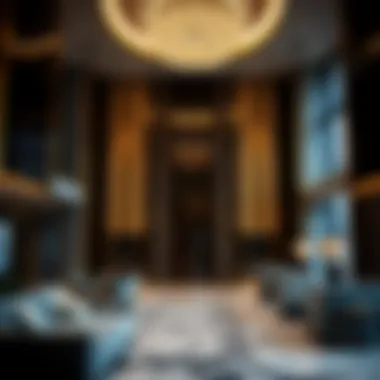 Luxurious Interior of Goldcrest Executive Tower Interior lobby of Goldcrest Executive Tower highlighting modern design elements