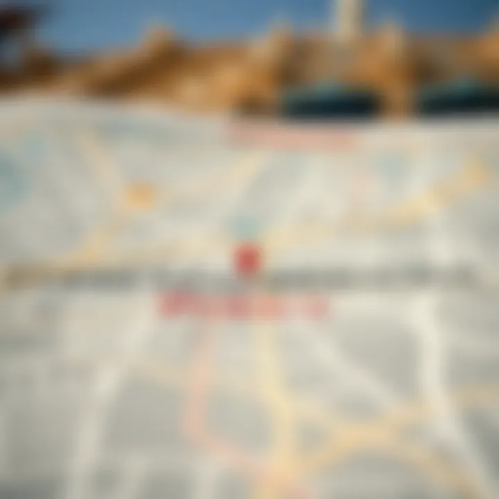 Strategic Neighborhoods for Investment in Dubai Map highlighting key neighborhoods in Dubai