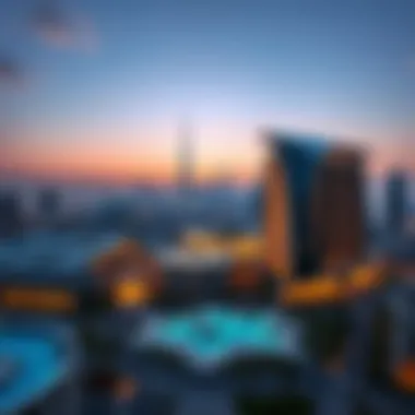 Aerial View of Jazebo Dubai A stunning aerial view of Jazebo Dubai showcasing its innovative architecture against the skyline.