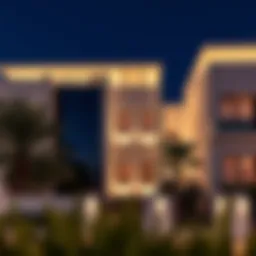 Stunning architectural design of Maha Townhouses showcasing modern elegance