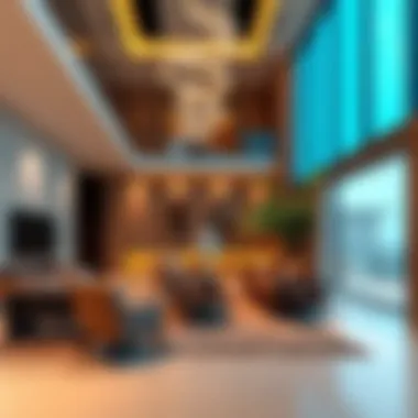 Luxurious Interiors of Maha Townhouses Luxurious interior of a Maha Townhouse emphasizing modern living