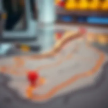 Map illustrating the proposed routes of the Etihad Rail Network across the UAE.