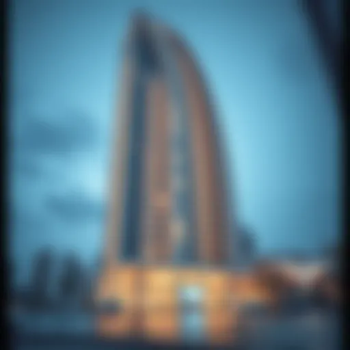 Architectural Marvel of Marina Pinnacle Stunning exterior view of Marina Pinnacle Tower showcasing its modern architecture