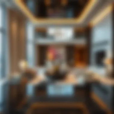Luxurious Interiors of Marina Pinnacle Luxurious living space inside Marina Pinnacle Tower with elegant furnishings