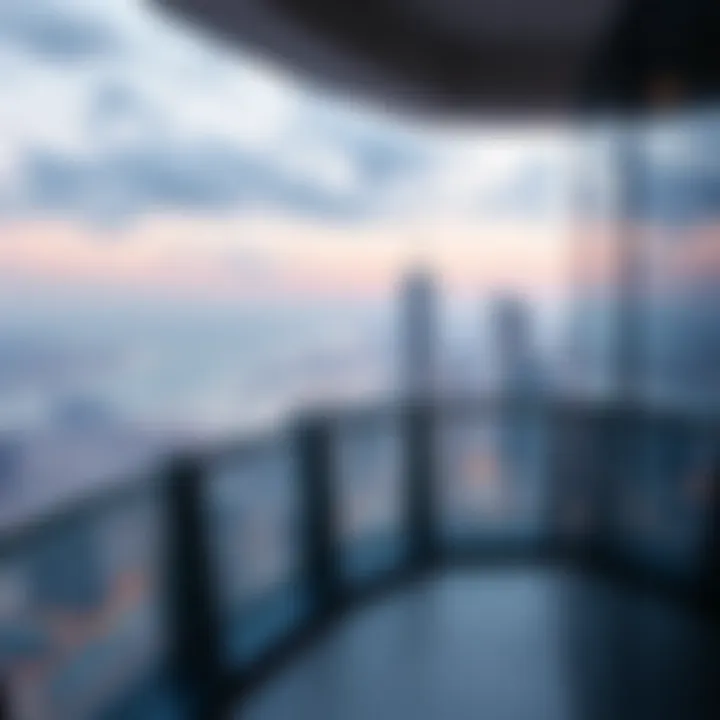 Breathtaking Skyline Views from Marina Pinnacle View of the skyline from the balcony of Marina Pinnacle Tower