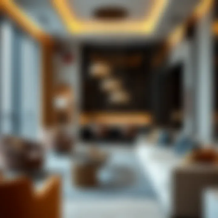 Luxurious interior of a penthouse in Marina Tiger Tower