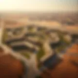 Aerial Layout of Arabian Ranches Aerial view of Arabian Ranches showcasing the master plan layout