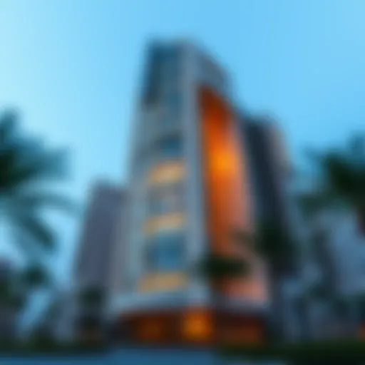 Stunning Architectural Design of Maze Tower Exterior view of the Maze Tower showcasing its unique architectural design