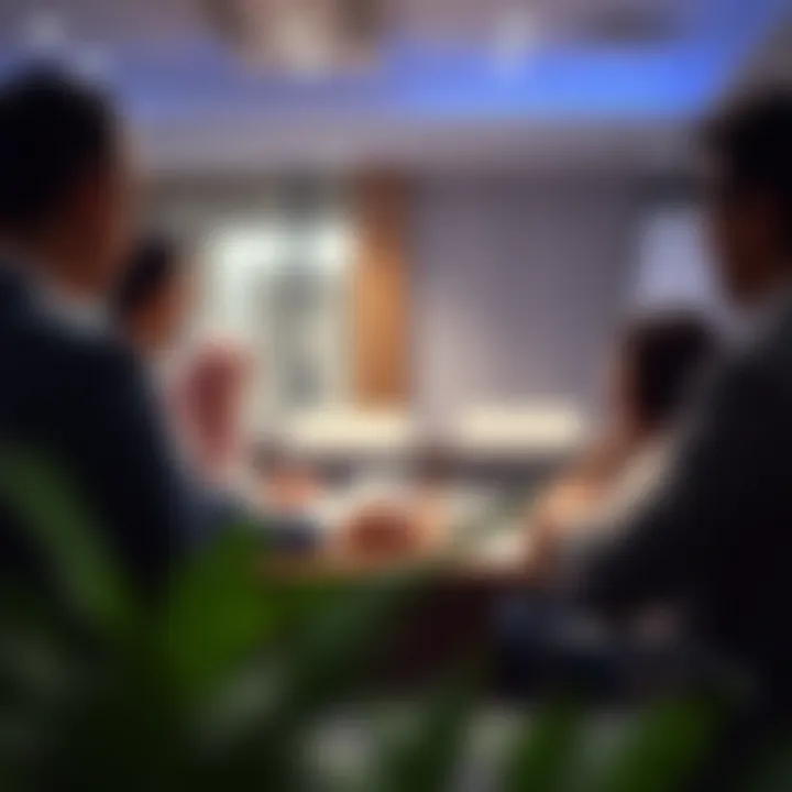 Diverse stakeholders engaging in mediation