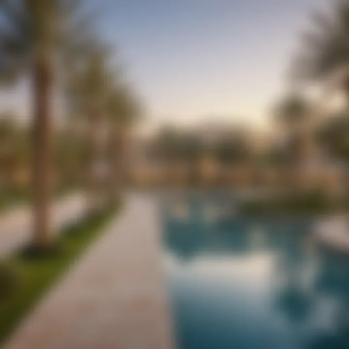 Elegant community amenities in Mira Reem, featuring recreational spaces and parks