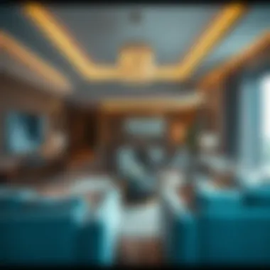 Luxurious interior design of a living space in Misk 1