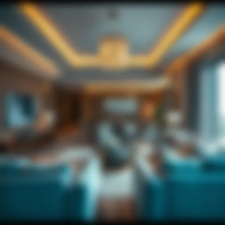 Luxurious interior design of a living space in Misk 1