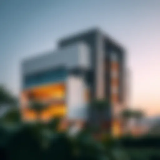 Exterior view of Misk 1 showcasing its modern architecture