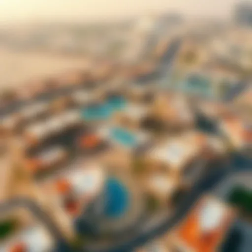 Aerial view showcasing the layout of Nad Al Hamar