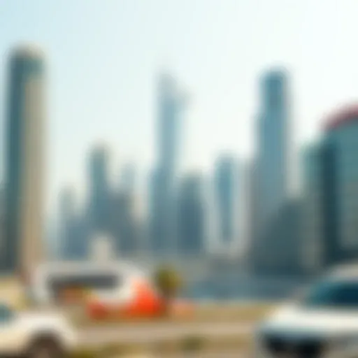 Dubai's Modern Architectural Landscape Dubai skyline showcasing modern architecture