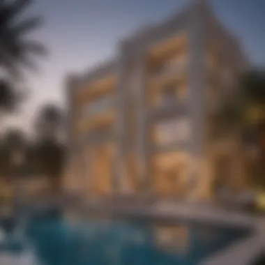 An elegant property in a sought-after Dubai neighborhood highlighting luxury living