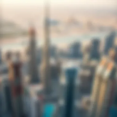 Dubai's Skyline: A Real Estate Perspective Aerial view of Dubai's skyline showcasing real estate developments