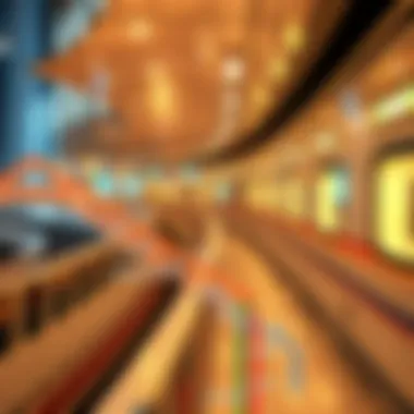 Map indicating the metro routes around Al Seef