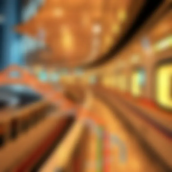 Map indicating the metro routes around Al Seef