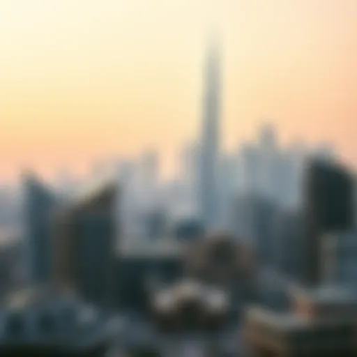 A skyline view of Dubai showcasing modern real estate