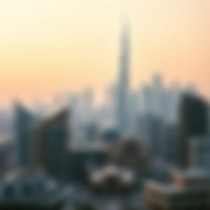 A skyline view of Dubai showcasing modern real estate