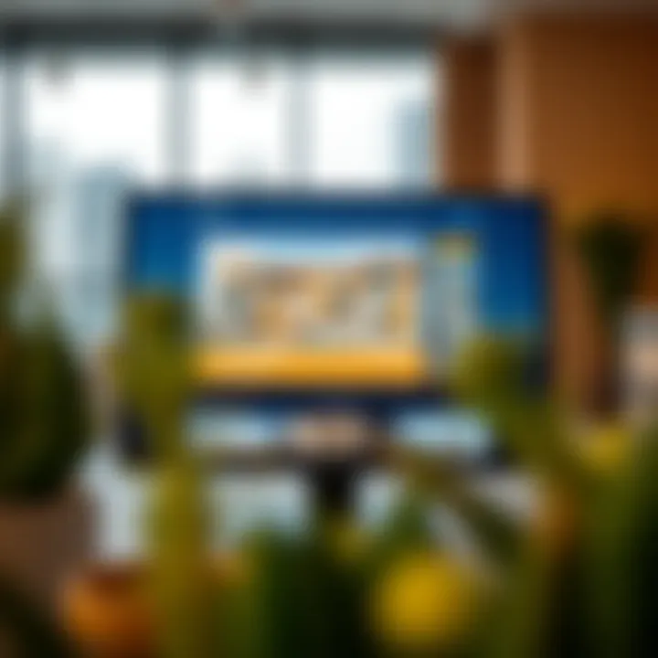 User interface of a popular real estate website in Dubai