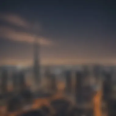 A panoramic view of Dubai's skyline during a public holiday