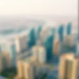 Panoramic view of Dubai skyline showcasing luxury properties