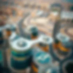 Aerial view of Dubai showcasing innovative architecture