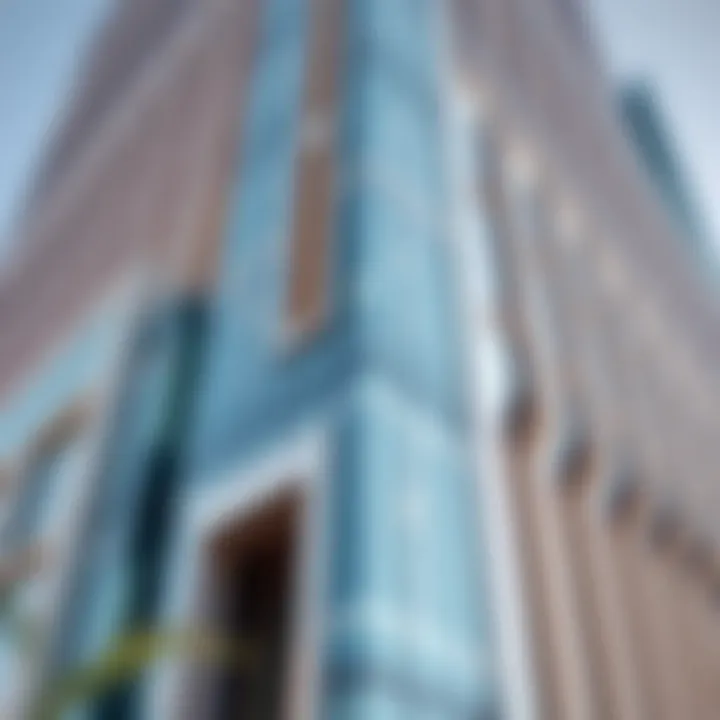 Architectural Masterpiece: The Facade of Nopoli Tower Architectural detail of Nopoli Tower's facade