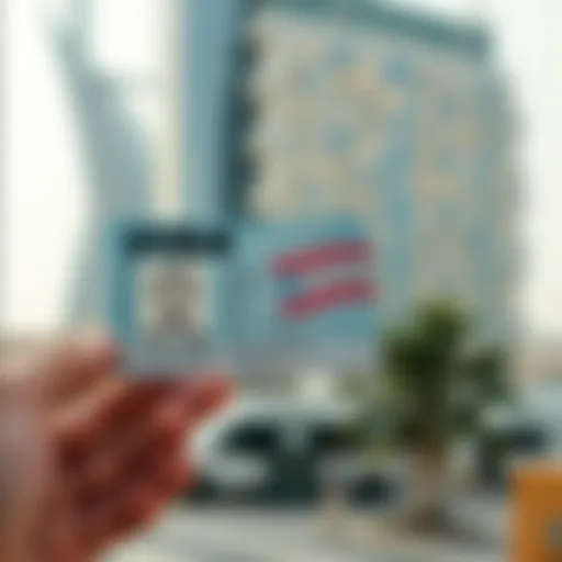 Digital Representation of UAE Visa Digital representation of UAE visa