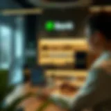 Modern banking technology interface