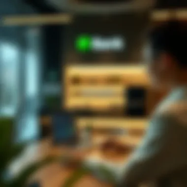 Modern banking technology interface