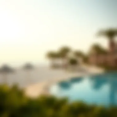 Relax by the Beach at Top UAE Resorts Serene beachside resort with palm trees