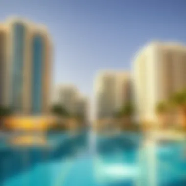 Architectural blueprints of residential buildings on Palm Jumeirah