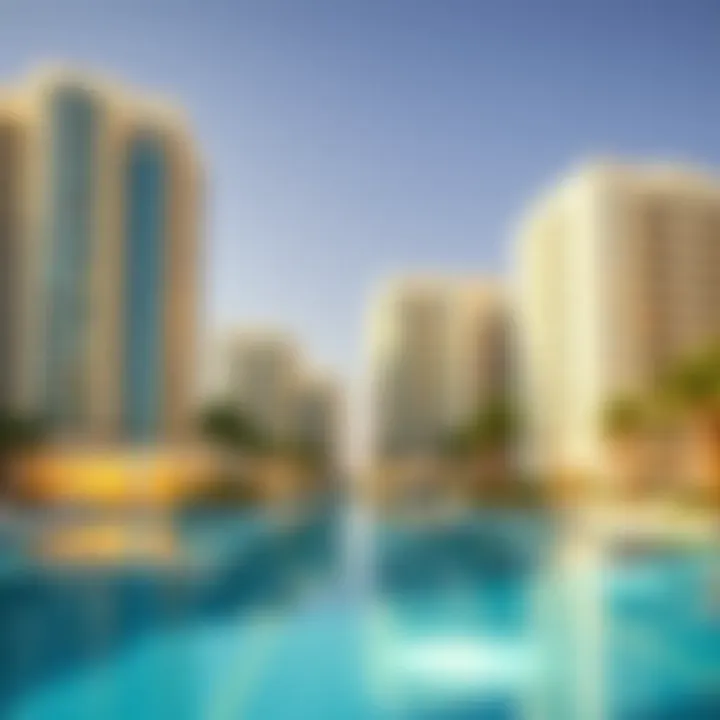 Architectural blueprints of residential buildings on Palm Jumeirah