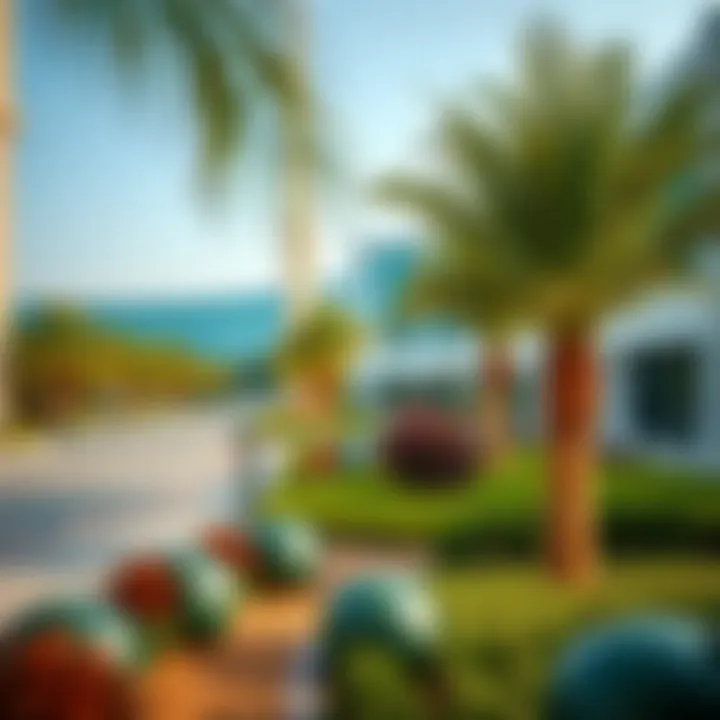 Landscape Design Surrounding Palm Strip Center Landscape design incorporating greenery around the Palm Strip Center