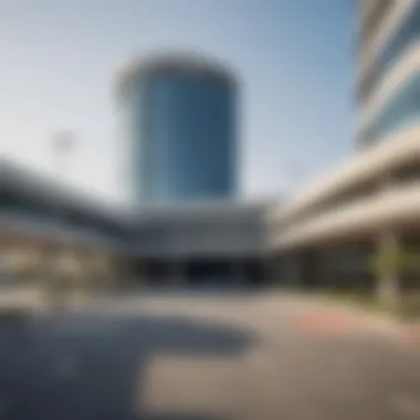 Modern parking facility in Dubai showcasing urban architecture