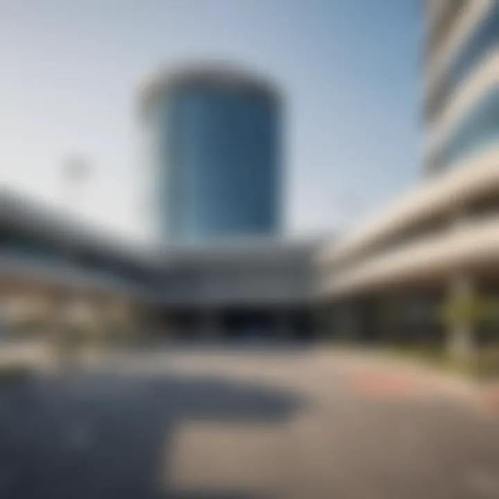 Modern parking facility in Dubai showcasing urban architecture