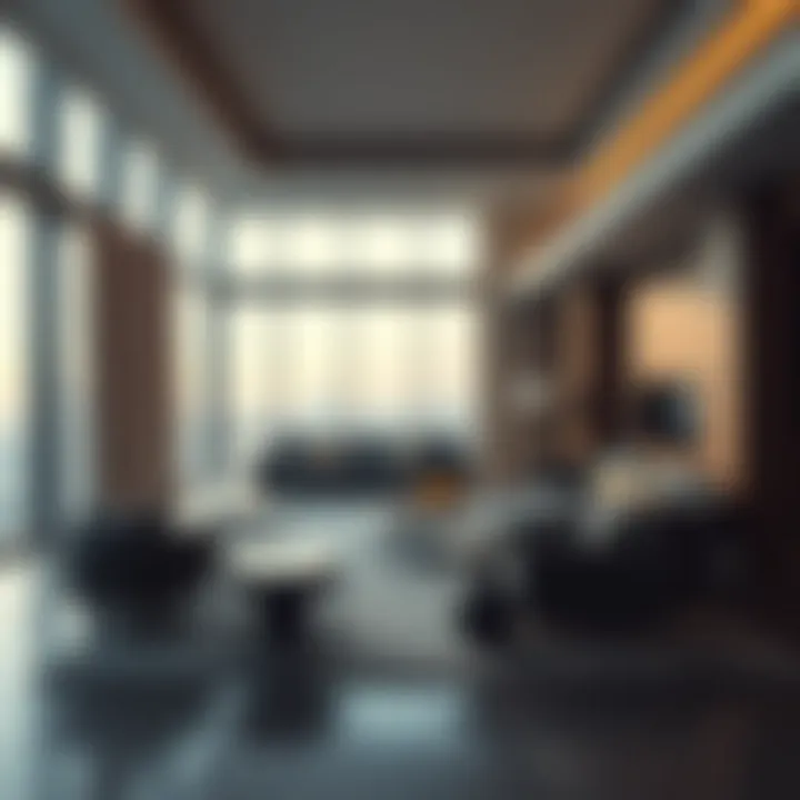 Modern interior design of a Dubai penthouse