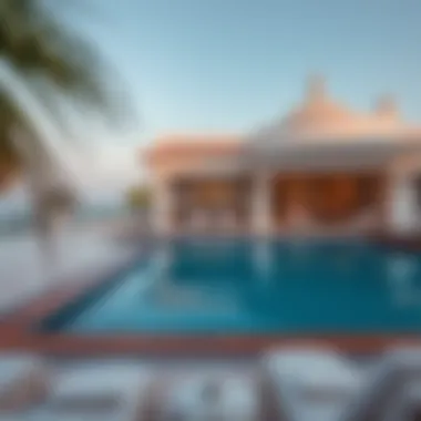 Exclusive private villa with a pool, showcasing opulence and comfort