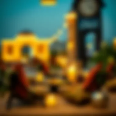 A beautifully arranged iftar table set in a traditional setting.