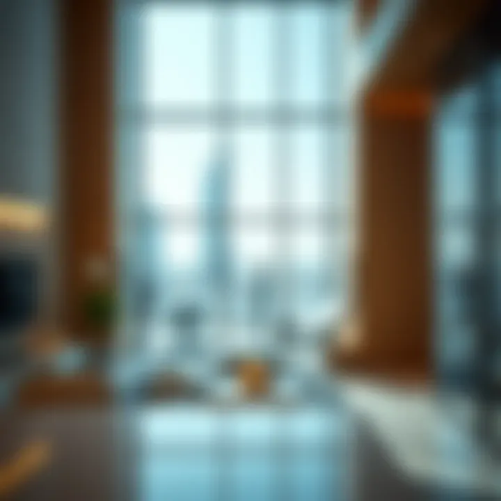 Interior shot of Rizwan Tower illustrating modern amenities and design