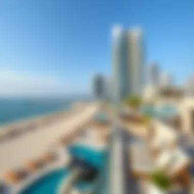 Stunning beachfront view in JBR