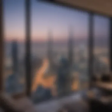 Stunning Dubai Skyline View from Savoy Suites Stunning view of Dubai skyline from Savoy Suites Hotel Apartments